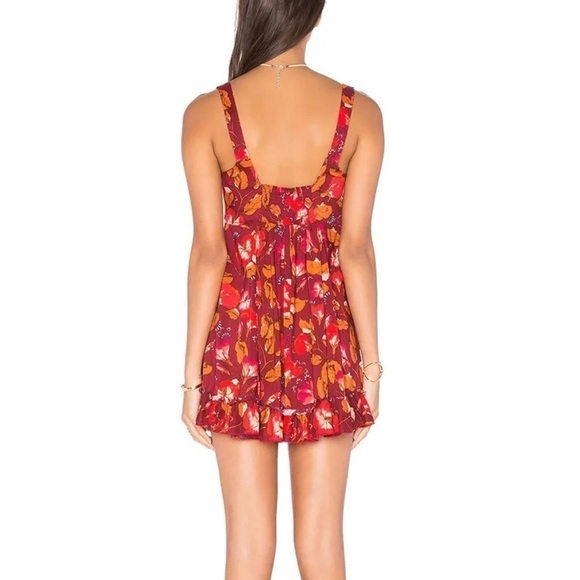 Free People Floral Mini Lattice Lovers Slip Dress - Picture 2 of 11